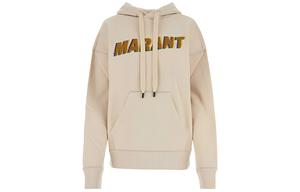 Толстовка с капюшоном и принтом логотипа Étoile на шнурке ISABEL MARANT, белый