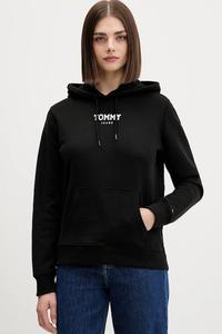 Хлопковая толстовка Tommy Jeans, черный