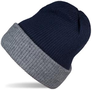 Кепка styleBREAKER Strickbeanie, цвет Dunkelblau Grau