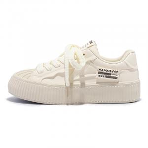 Женские противоскользящие и износостойкие дышащие низкие кеды для скейтбординга SNXR, бежево-абрикосовые