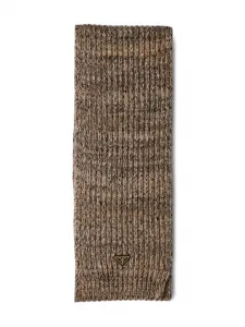 Шарф с логотипом Prada, коричневый