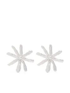 Серьги в форме цветов Simone Rocha, серебристый
