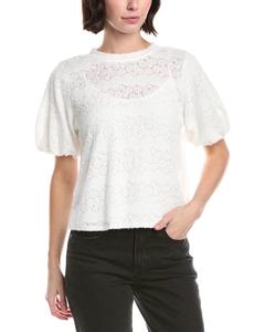 Топ с пышными рукавами от Винса Камуто Vince Camuto, белый