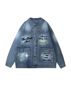 Винтажная джинсовая куртка Hook, цвет Blue