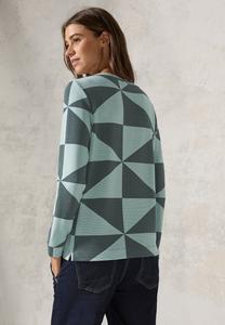 Топ с длинными рукавами GEMUSTERTES OTTOMAN Cecil, хаки