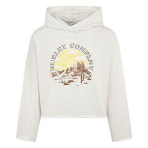 Детская худи с графикой и рваным краем Hurley, White