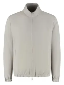 Куртка с высоким воротником и застежкой-молнией спереди Marco Pescarolo, серый