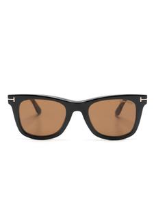TOM FORD Eyewear очки-клипоны в квадратной оправе, черный