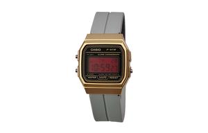 CASIO Кварцевые часы Retrofit Series с силиконовым ремешком, мужские часы с черным циферблатом