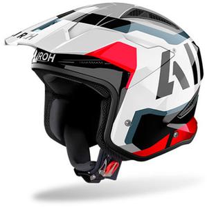 Реактивный шлем Airoh trr ii jupiter, White/Black/Red