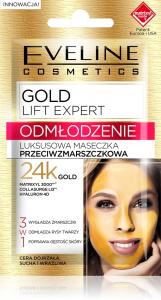 Омолаживающая маска Gold Lift Expert «три в одном» Eveline Cosmetics, 7 мл