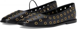 Балетки COACH Emilia Mary Jane with Grommets, черный