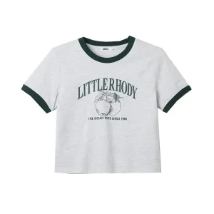 Футболка Women's Crew Neck Moderate Others SPAO, светло-heather серый