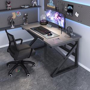 Компьютерный стол Naijia 80x60x74 см, серый с черной рамой