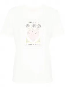 Футболка с принтом Twinset, белый