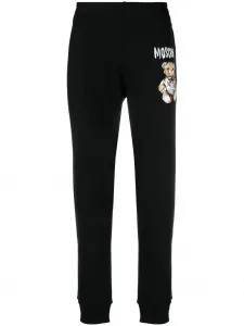 Зауженные спортивные брюки с принтом Teddy Bear Moschino, черный