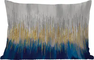 Подушка для улицы - Масляная краска - Абстракция - Живопись - 60x40 см - Устойчива к атмосферным воздействиям - Подушка для отдыха - Декоративная подушка - Подушка для дома MuchoWow