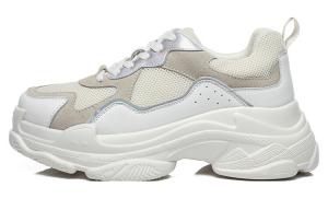 Кроссовки женские толстые низкие белые Everau