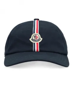 Бейсболка с логотипом Moncler, синий