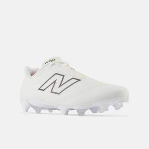 Бутсы для лакросса New Balance BurnX4 BURNLW4, белые, серые, со шнуровкой, для мужчин, DWA2189 New Balance, белый