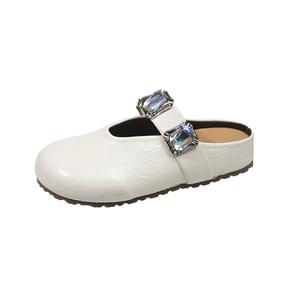 WUJI Массажные абразивостойкие закрытые тапочки женские Ecru, цвет Ecru