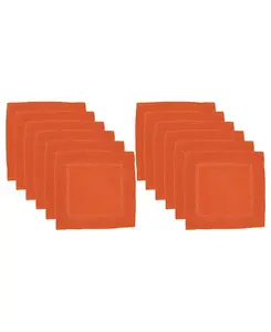 Салфетки для коктейлей с ажурной каймой, набор из 12 шт. Saro Lifestyle, orange