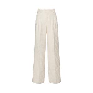 Твидовые брюки с широкими штанинами Gucci, экрю