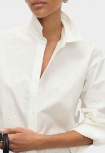 Блуза Marks & Spencer EMBELLISHED COLLARED , White