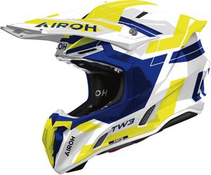 Мотокроссовый шлем Airoh twist 3 dynasty, White/Blue/Yellow