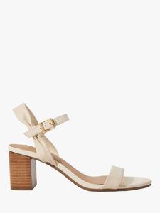 Кожаные босоножки jaliz на массивном каблуке Dune, экрю