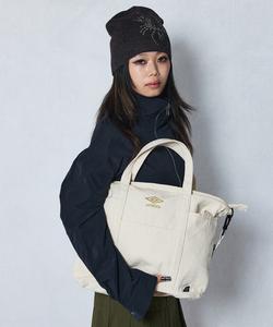 Сумка-шоппер Umbro из двустороннего холста с вышивкой и принтом