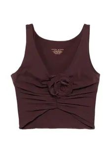 Бикини-топ с цветочными аппликациями Magda Butrym, красный