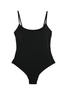 Купальник SPAGHETTI STRAPPY U NECK BASIC Koton, черный