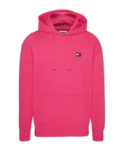 Толстовка свободного кроя с хлопковой нашивкой. Tommy Jeans, розовый