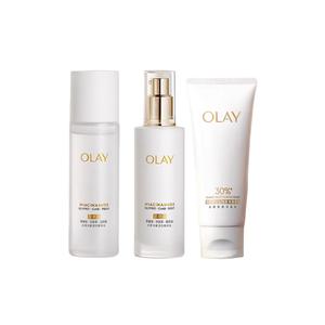 2 набора для осветления кожи Dewy Whitening Ivory освежающие 150мл+100мл/150мл+100мл+100г/100мл+250мл Olay, Three-Piece Set: 150ml Serum+100ml Emulsion+100g Clarifying Cleanser
