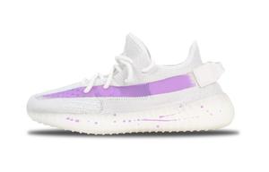 Adidas Originals Кроссовки Yeezy Boost 350 V2 Purple Starry Sea, износостойкие, повседневные, унисекс, белые, фиолетовые