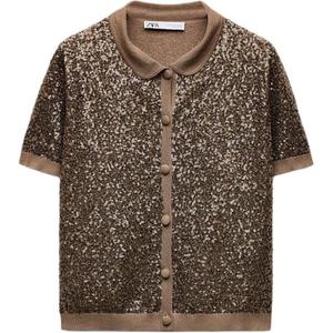 Трикотаж Женский Коричневый ZARA