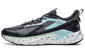 Кроссовки мужские с низким верхом, черные / светло-серые / спокойная синяя Xtep