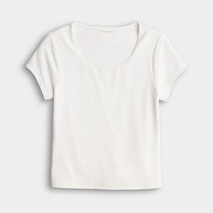 Детская футболка для девочек 7-16 лет с двойным подкладом Sea + Skye, White