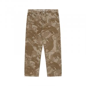 Прямые джинсы средней посадки Aape, коричневый