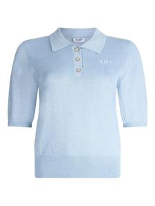 Рубашка поло с вышитым логотипом LIU JO, синий