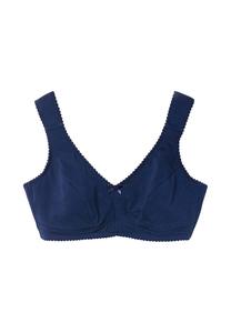 Поддерживающий бюстгальтер без косточек с резинкой под грудью Sheego, синий