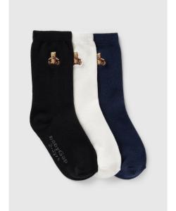 (K)babyGap Детские носки с изображением медвежонка Брэннана, набор из 3 штук