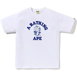 Футболка Bape с камуфляжем пальмовых листьев College Tee A BATHING APE, белый