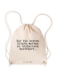 Спортивная сумка Только лучшие родители... со Sp... в кремовом цвете Mr. & Mrs. Panda