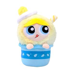 Куклы плюшевые The Powerpuff Girls, Bubbles, Fuzzy, And Flower, Cotton Candy Ball, высота 19см HUGKIS