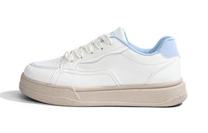 RENBEN Скользоустойчивые легкие низкие скейтерские туфли на платформе для женщин бежево-голубые, цвет Beige Blue