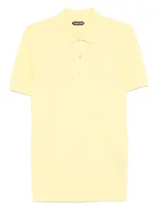 Поло на пуговицах Tom Ford, желтый
