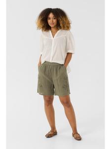 Шорты CUellis свободного кроя в цвете Темно-зеленый CULTURE