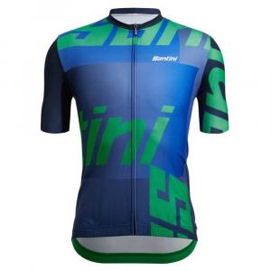 Джерси с коротким рукавом Santini Karma Logo, синий